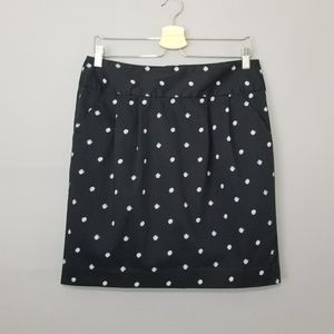 Gap Navy White Polkadot Cotton Pencil skirt Sz 10